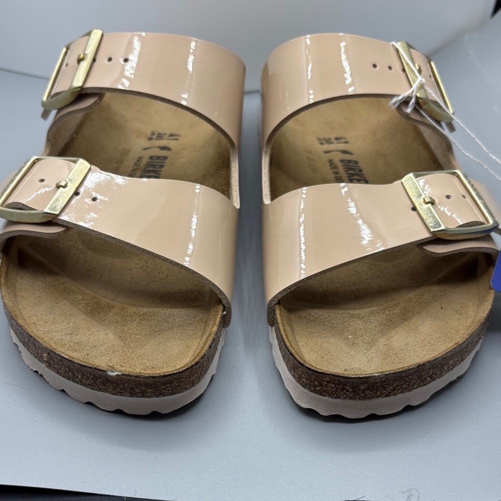 NWT BIRKENSTOCK Arizona Patent Sand Sandals - Picture 3 of 8